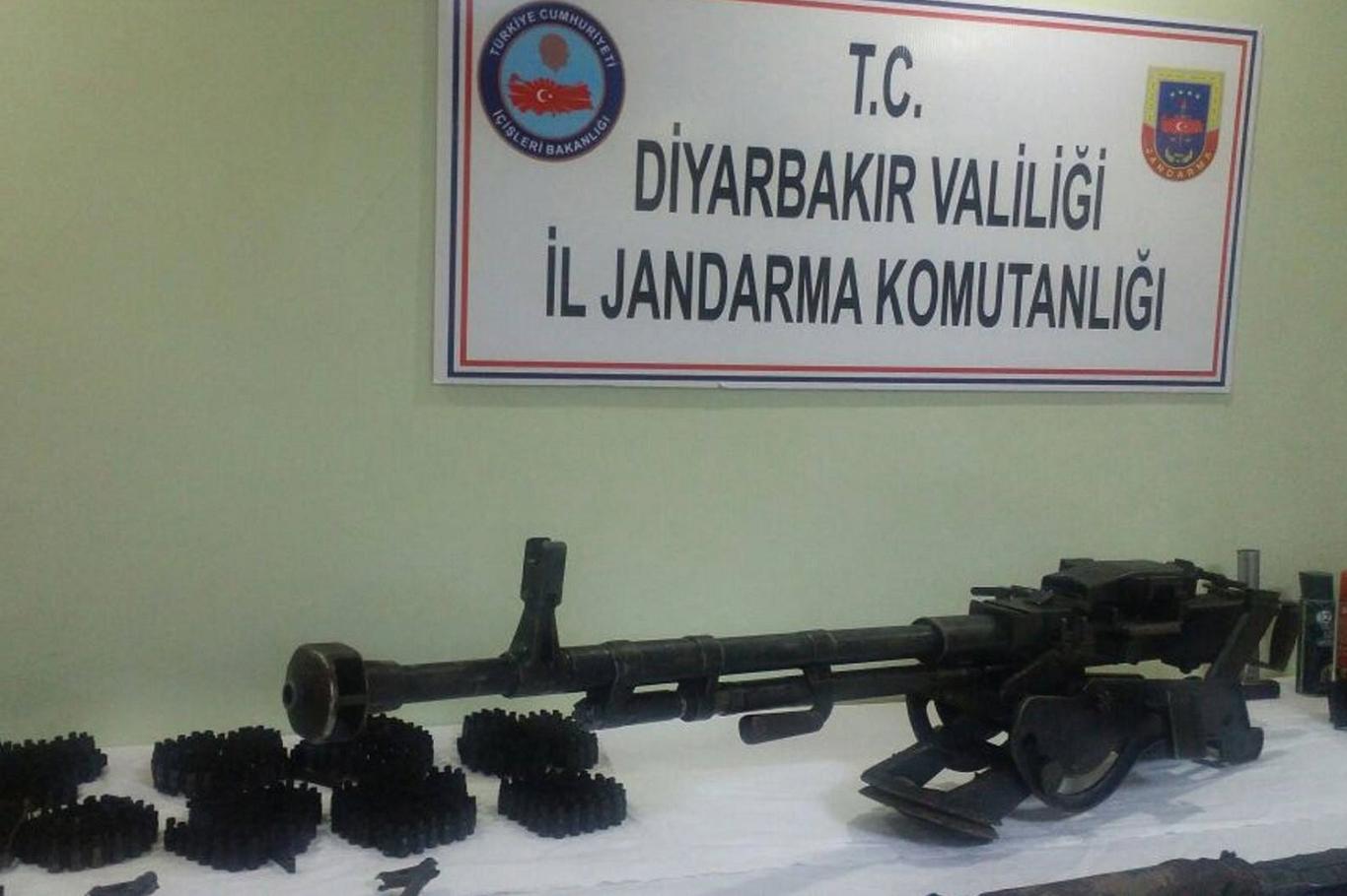 Diyarbakır'da uçaksavar silahı ele geçirildi
